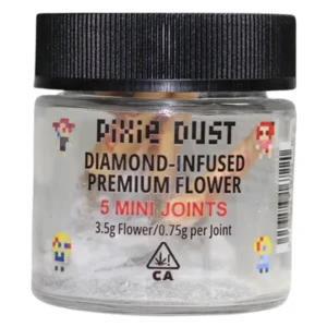 Pixie Dust Diamond Infused Flower 3.5g THCA Mini Joints  Tigers Blood