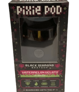 Pixie Pod Vape | Pixie pod 4g black diamond edition Watermelon Gelato THCa + THCP 4ml Vape