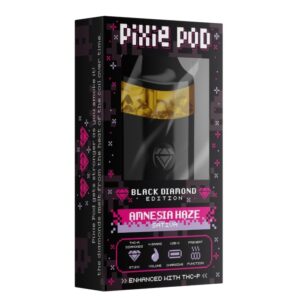 Pixie Pod Vape | Pixie pod 4g black diamond edition Amnesia Haze THCa + THCP 4ml Vape
