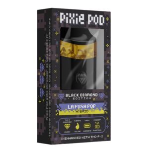 Pixie dust brand | Pixie pod 4g black diamond edition LA PUSH POP HYBRID THCa + THCP 4ml Vape
