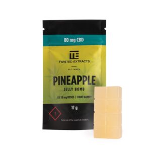 Pineapple Jelly Bomb | 80mg CBD | Twisted Extracts